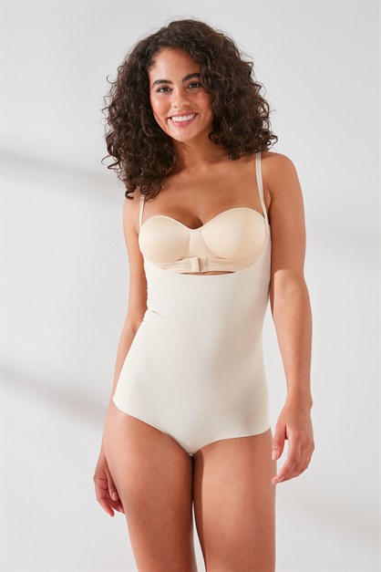 C&City Laser Open Chest Body Corset C12723