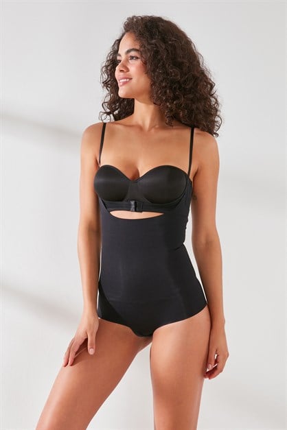 C&City Laser Open Chest Body Corset C12723