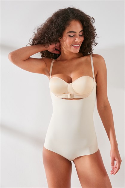 C&City Laser Open Chest Body Corset C12723