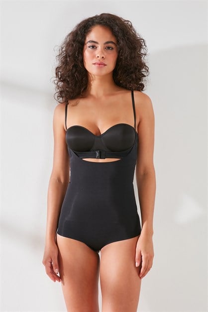 C&City Laser Open Chest Body Corset C12723