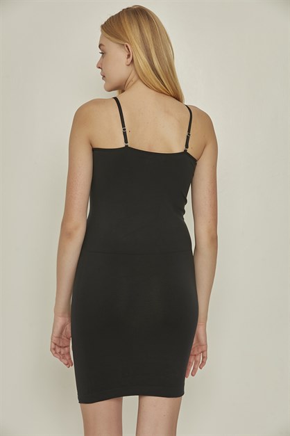 C&City Women Seamless Long Chemise Corset 5050