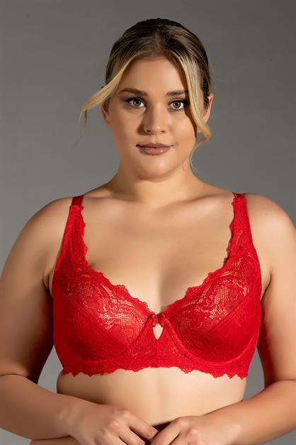 Lace Detail Minimizer Bra C12302