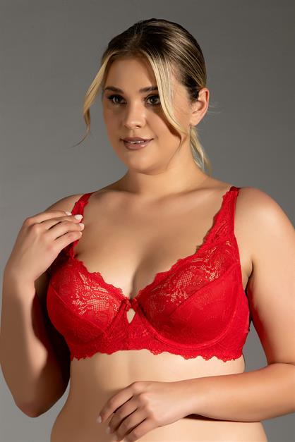 Lace Detail Minimizer Bra C12302