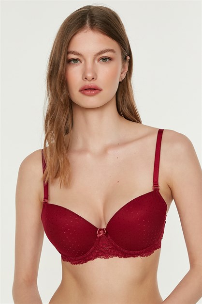 C&City Destekli Sütyen 1765 Bordo