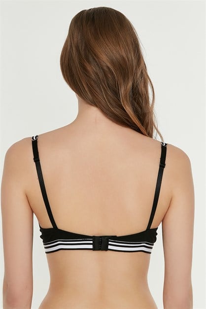 Desteksiz Penye Sütyen C15116 Siyah