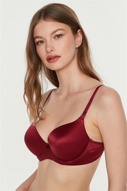 Dolgusuz Sütyen C17010 Bordo