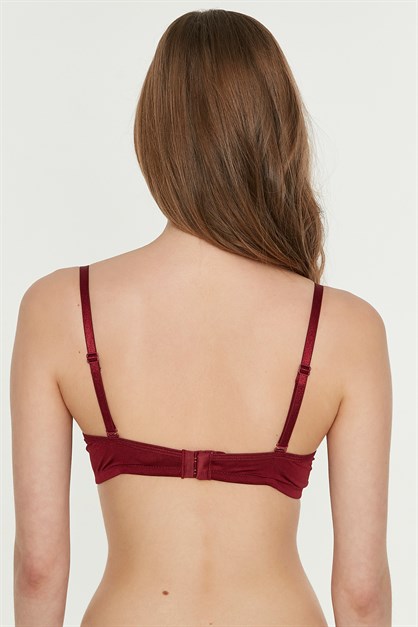 Dolgusuz Sütyen C17010 Bordo