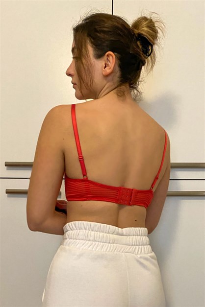 Desteksiz Sütyen C13266 Bordo