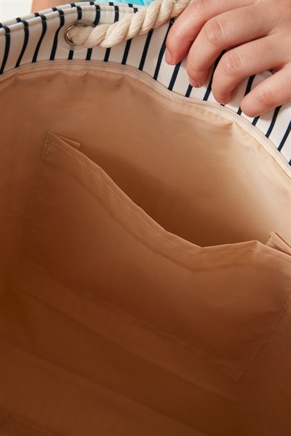 Dijital Baskılı Plaj Çantası Y8670-29 Çok Renkli