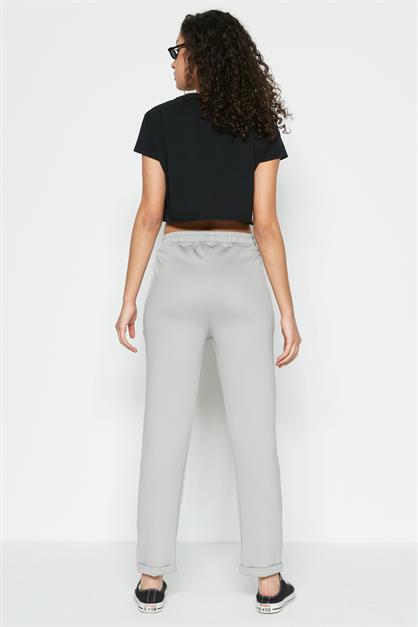 C&City Duble Paça Patlı Pantolon Eşofman Altı 807 Gri