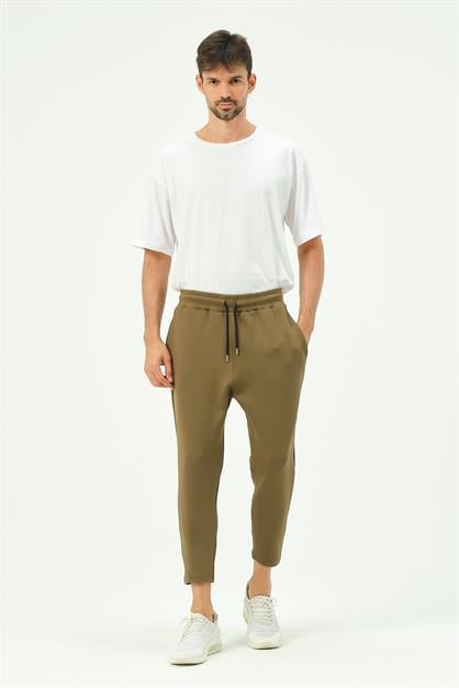 C&City Men Loose Cut Straight Leg Sweatpants with Back Pocket 856