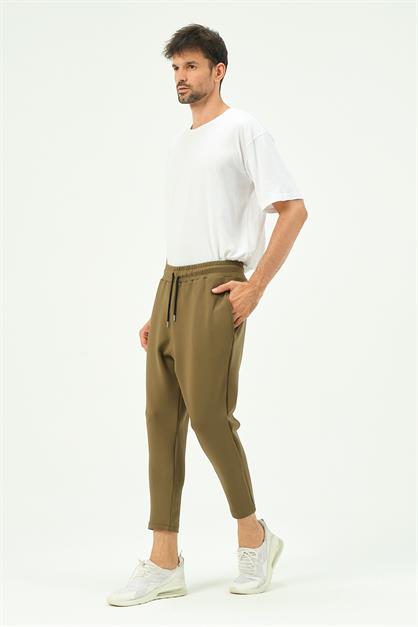 C&City Men Loose Cut Straight Leg Sweatpants with Back Pocket 856