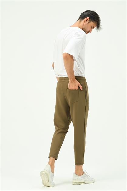 C&City Men Loose Cut Straight Leg Sweatpants with Back Pocket 856