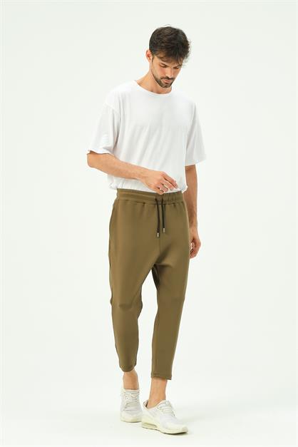 C&City Men Loose Cut Straight Leg Sweatpants with Back Pocket 856