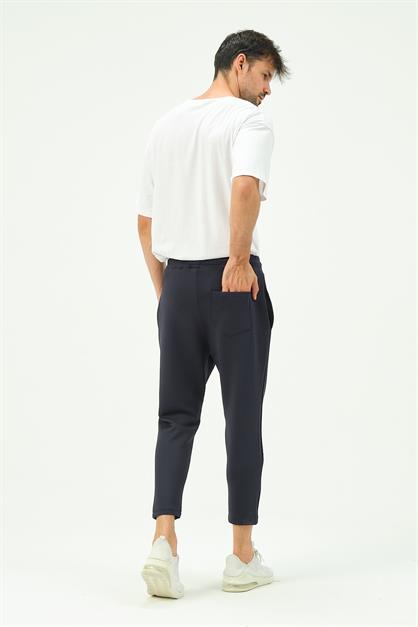C&City Men Loose Cut Straight Leg Sweatpants with Back Pocket 856