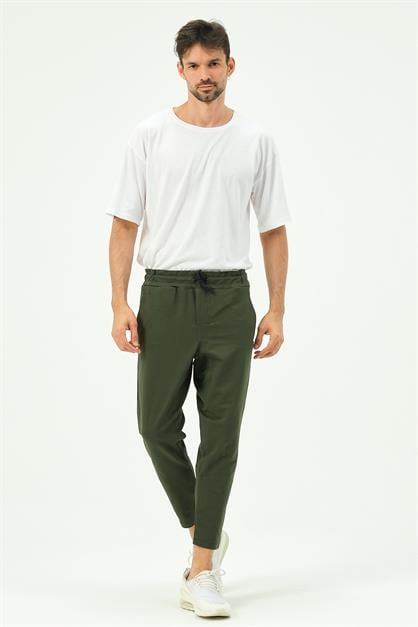 C&City Men Straight Leg Sweatpants with Back Pocket 783