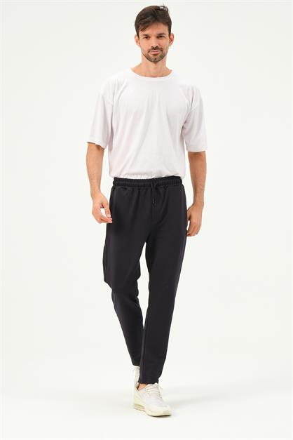 C&City Men Straight-Leg Sweatpants with Side Pockets 780 