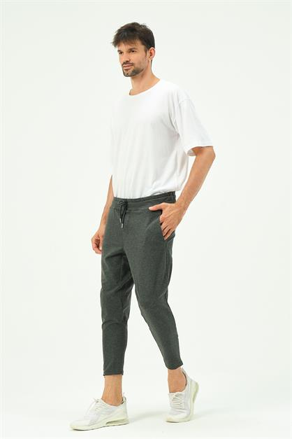 C&City Men Zippered Sweatpants with Back Pocket 782