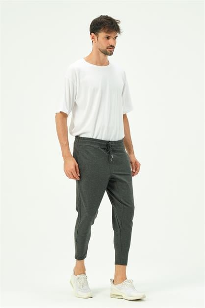 C&City Men Zippered Sweatpants with Back Pocket 782