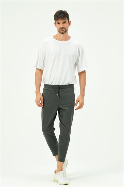 C&City Men Zippered Sweatpants with Back Pocket 782