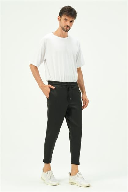C&City Men Sweatpants with Zippered Legs and Back Pockets 854