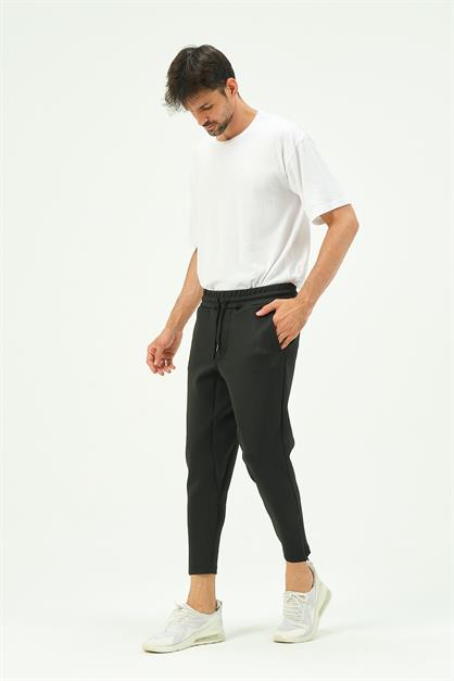 C&City Men Sweatpants with Zippered Legs and Back Pockets 854