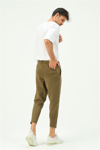 C&City Men Sweatpants with Zippered Legs and Back Pockets 854