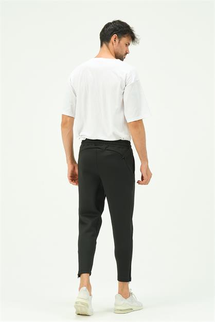 C&City Men Sweatpants with Zippered Legs and Back Pockets 854