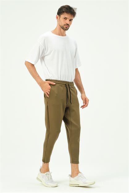 C&City Men Sweatpants with Zippered Legs and Back Pockets 854