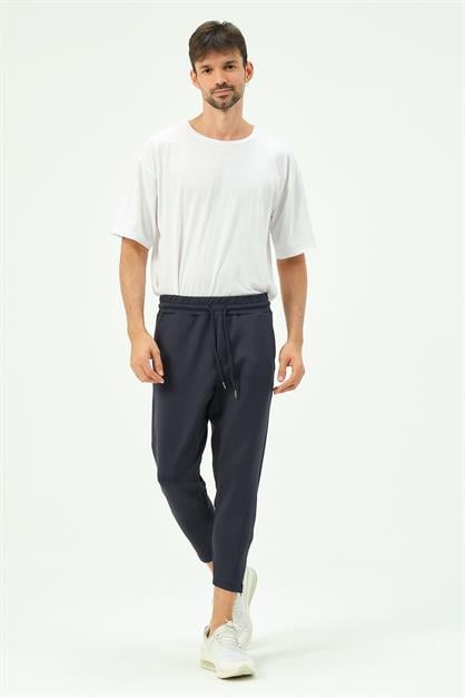 C&City Men Sweatpants with Zippered Legs and Back Pockets 854