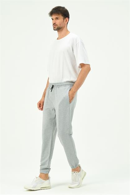 C&City Men Elastic Leg Sweatpants with Side Pockets 781