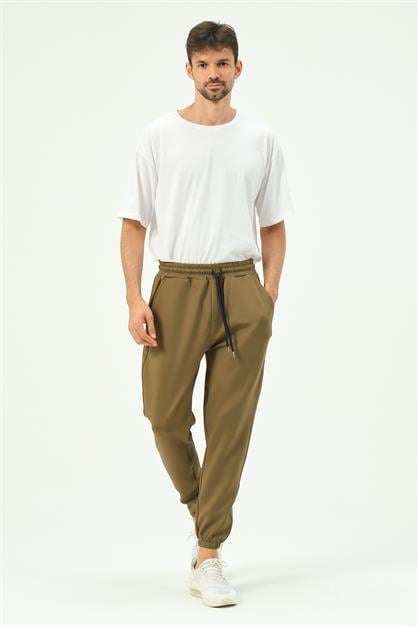 C&City Men Elastic Leg Sweatpants with Side Pockets 853