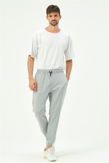 C&City Men Elastic Leg Sweatpants with Side Pockets 781