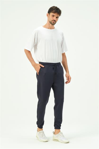 C&City Men Elastic Leg Sweatpants with Side Pockets 853