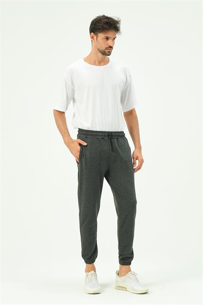 C&City Men Elastic Leg Sweatpants with Side Pockets 781