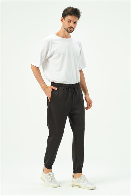 C&City Men Elastic Leg Sweatpants with Side Pockets 853