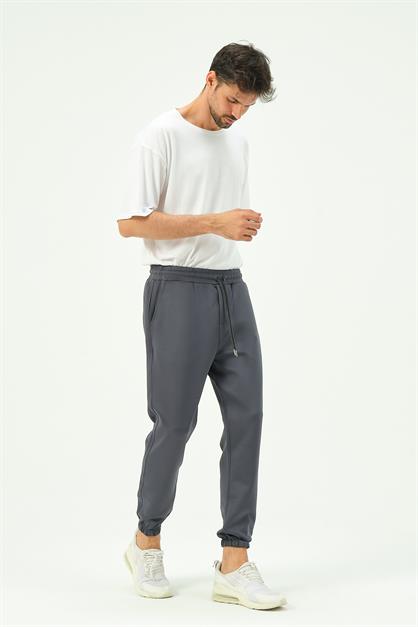 C&City Men Elastic Leg Sweatpants with Side Pockets 853