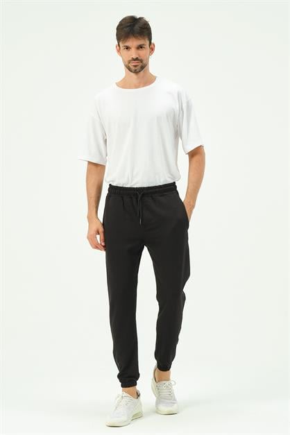 C&City Men Elastic Leg Sweatpants with Side Pockets 781