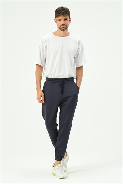 C&City Men Elastic Leg Sweatpants with Side Pockets 853