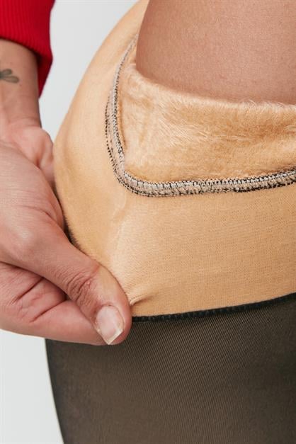 İnce Görünümlü Termal Külotlu Çorap 9099 Siyah