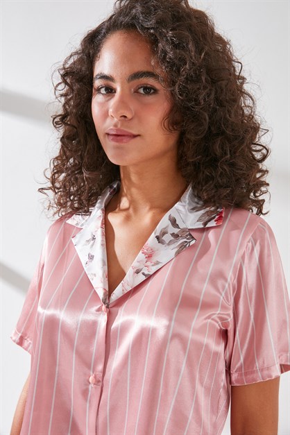 C&City  Satin Pyjama Set 9066 