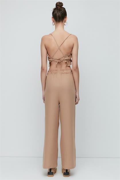C&City Organic Cotton Muslin Crop Bustier Trousers Set 9124
