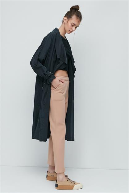 C&City İspanyol Paça Yandan Cepli Eşofman Altı 904 Krem