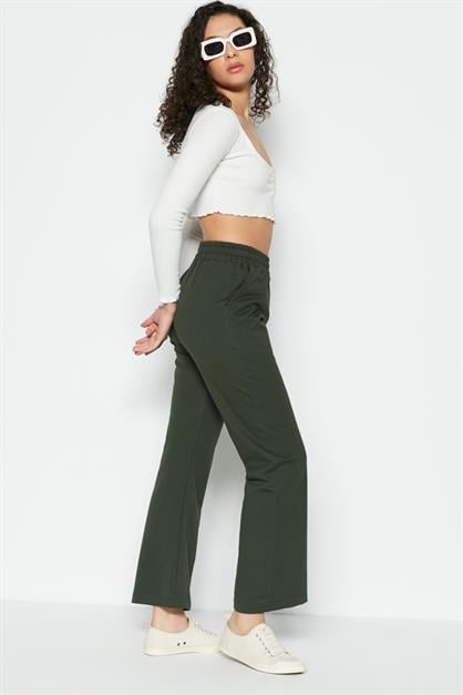 C&City İspanyol Paça Yandan Cepli Eşofman Altı 736 Haki