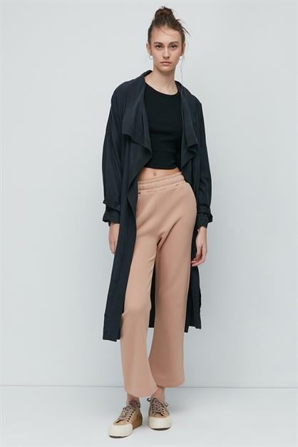 C&City İspanyol Paça Yandan Cepli Eşofman Altı 904 Krem