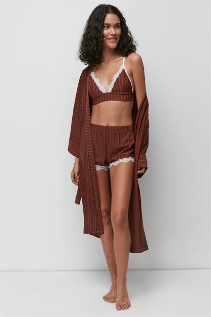 Batwing Sleeve Long Nightgown 9141