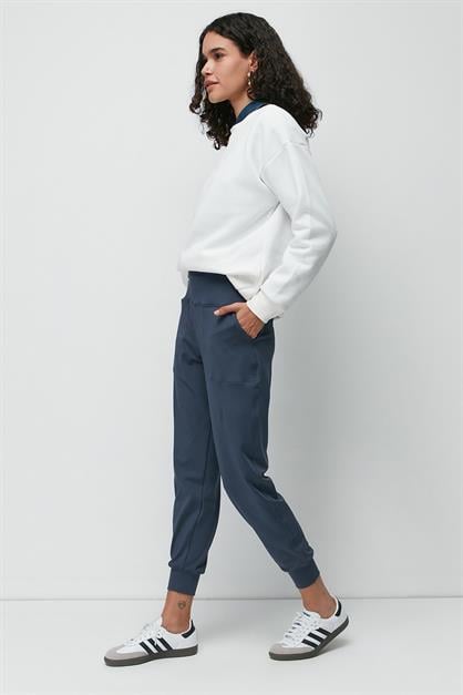 High-Waisted Cuffed Jogger Sweatpants 811