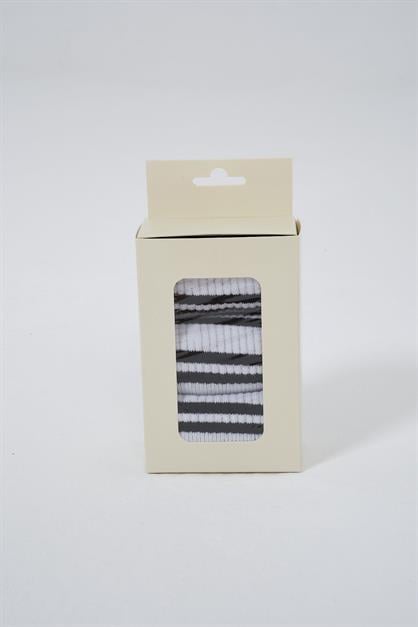 Striped Short 3-Pair Sock Set