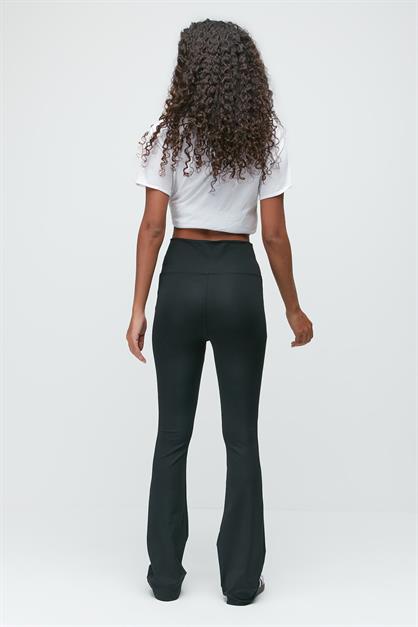 High-Waisted Flared Long Sport Leggings 9406