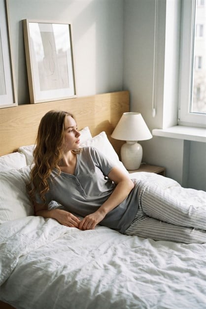 Damla Yaka Yarım Düğmeli Pijama Takımı Gri-512222